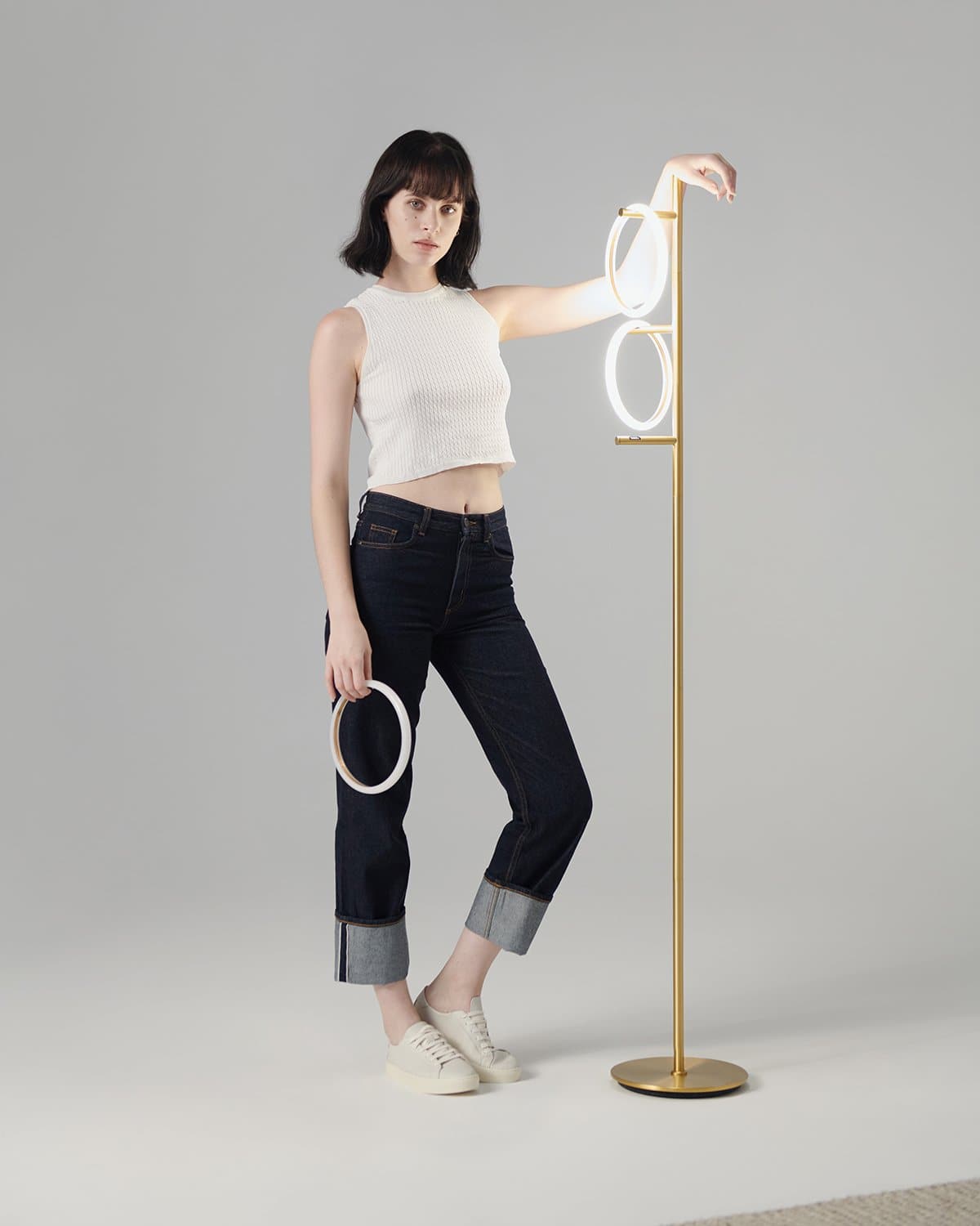 Saturn Floor Lamp - Smart Ambient Lighting Comfort (Floor Lamp, Living Room Light, Modern Stand Light)