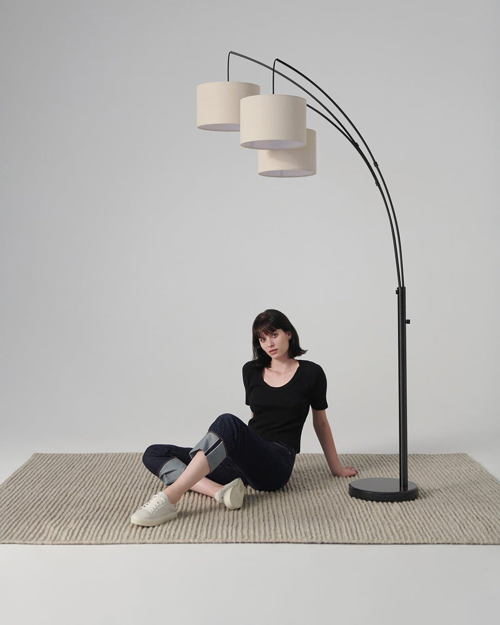 Trilage Floor Lamp - Smart Ambient Lighting Comfort (Floor Lamp, Living Room Light, Modern Stand Light)