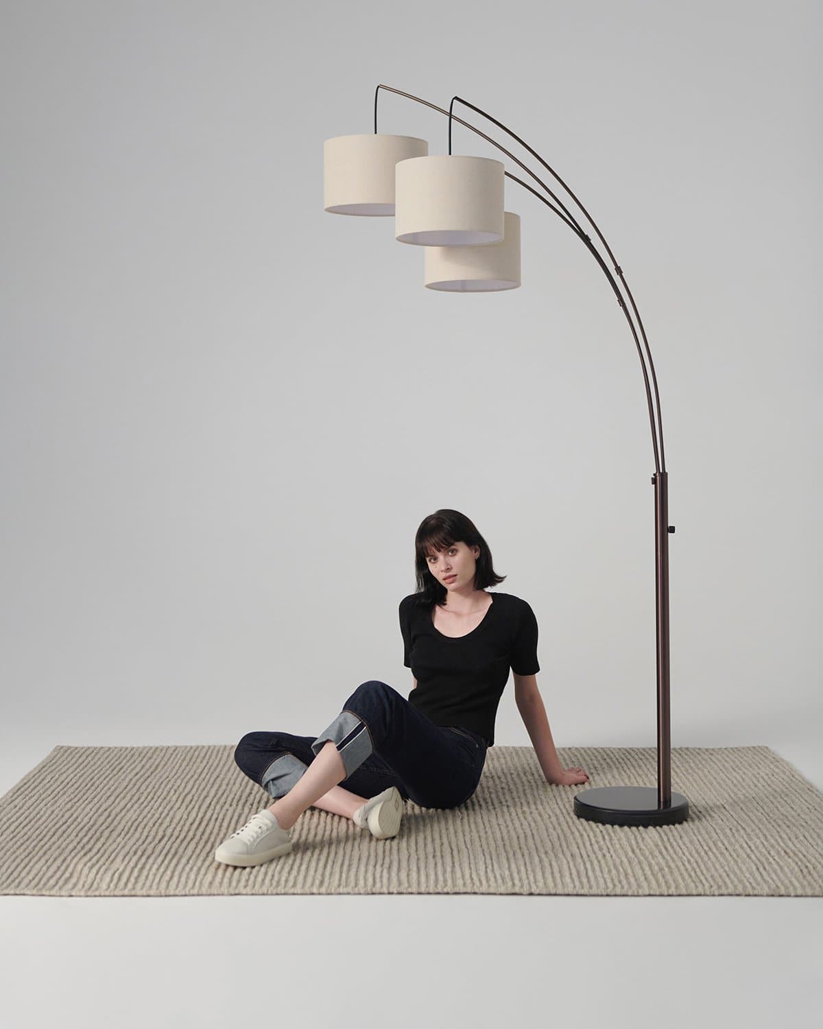 Trilage Floor Lamp - Smart Ambient Lighting Comfort (Floor Lamp, Living Room Light, Modern Stand Light)