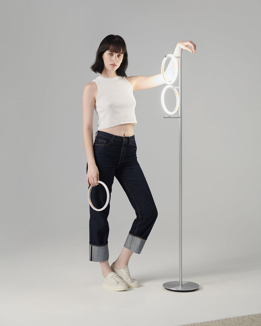 Saturn Floor Lamp - Smart Ambient Lighting Comfort (Floor Lamp, Living Room Light, Modern Stand Light)