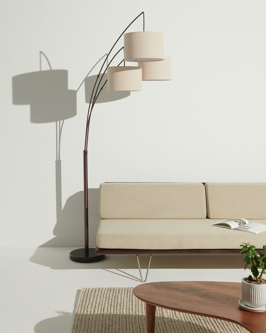 Trilage Floor Lamp - Smart Ambient Lighting Comfort (Floor Lamp, Living Room Light, Modern Stand Light)