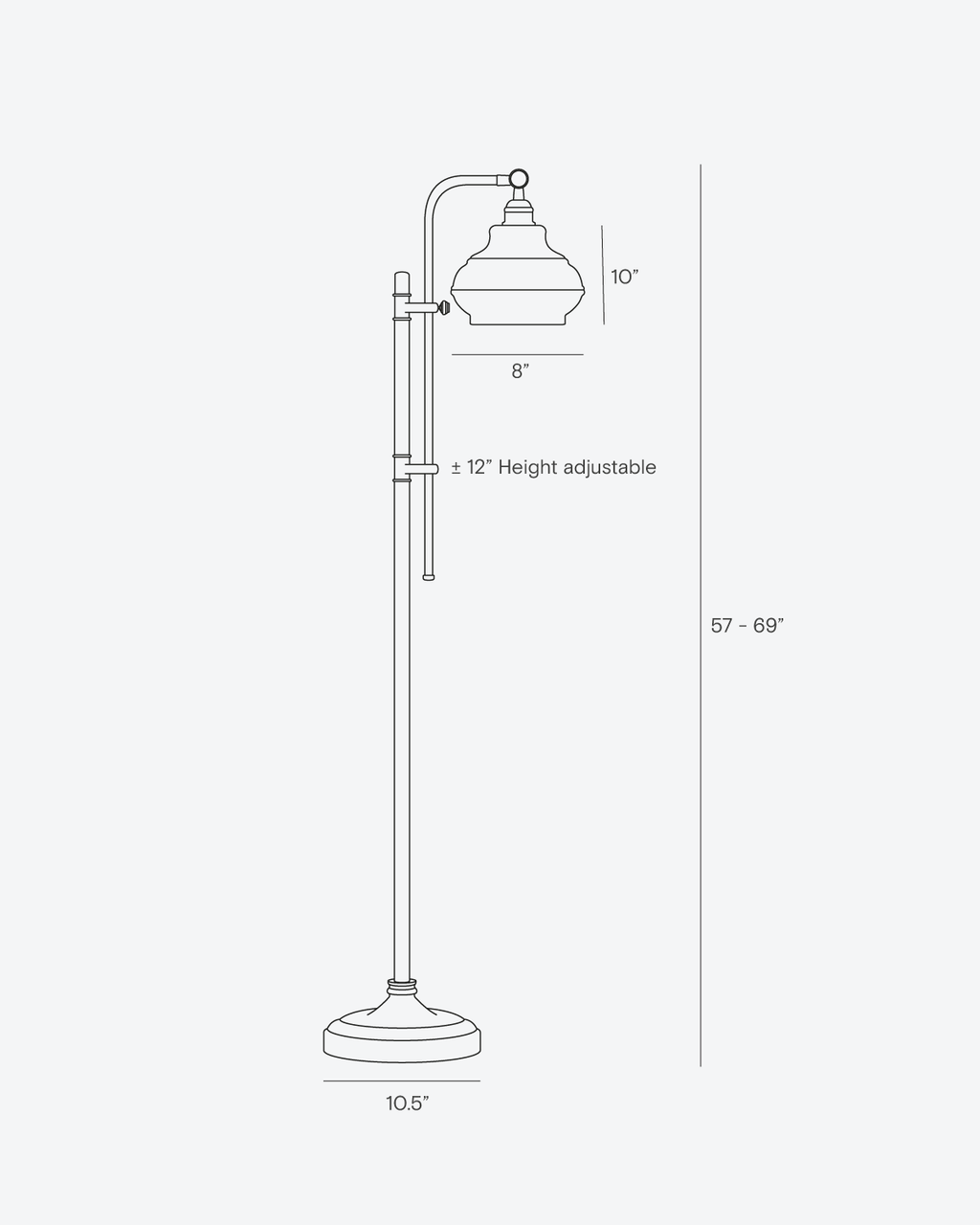 Austin Floor Lamp - Smart Ambient Lighting Comfort (Floor Lamp, Living Room Light, Modern Stand Light)
