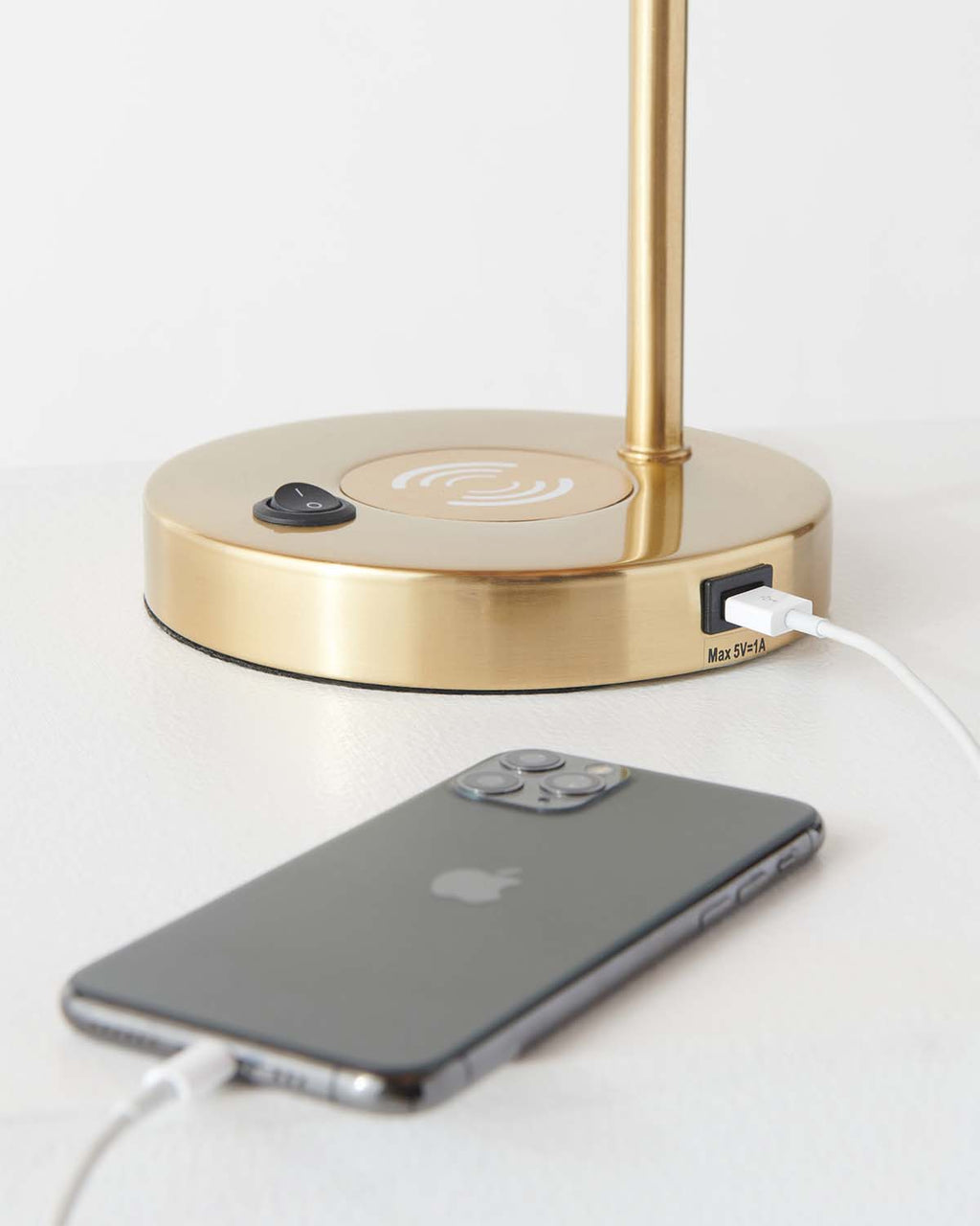 Elizabeth USB Table Lamp - Smart Ambient Lighting Comfort (Table Lamp, Indoor Lighting, Modern Desk Light)