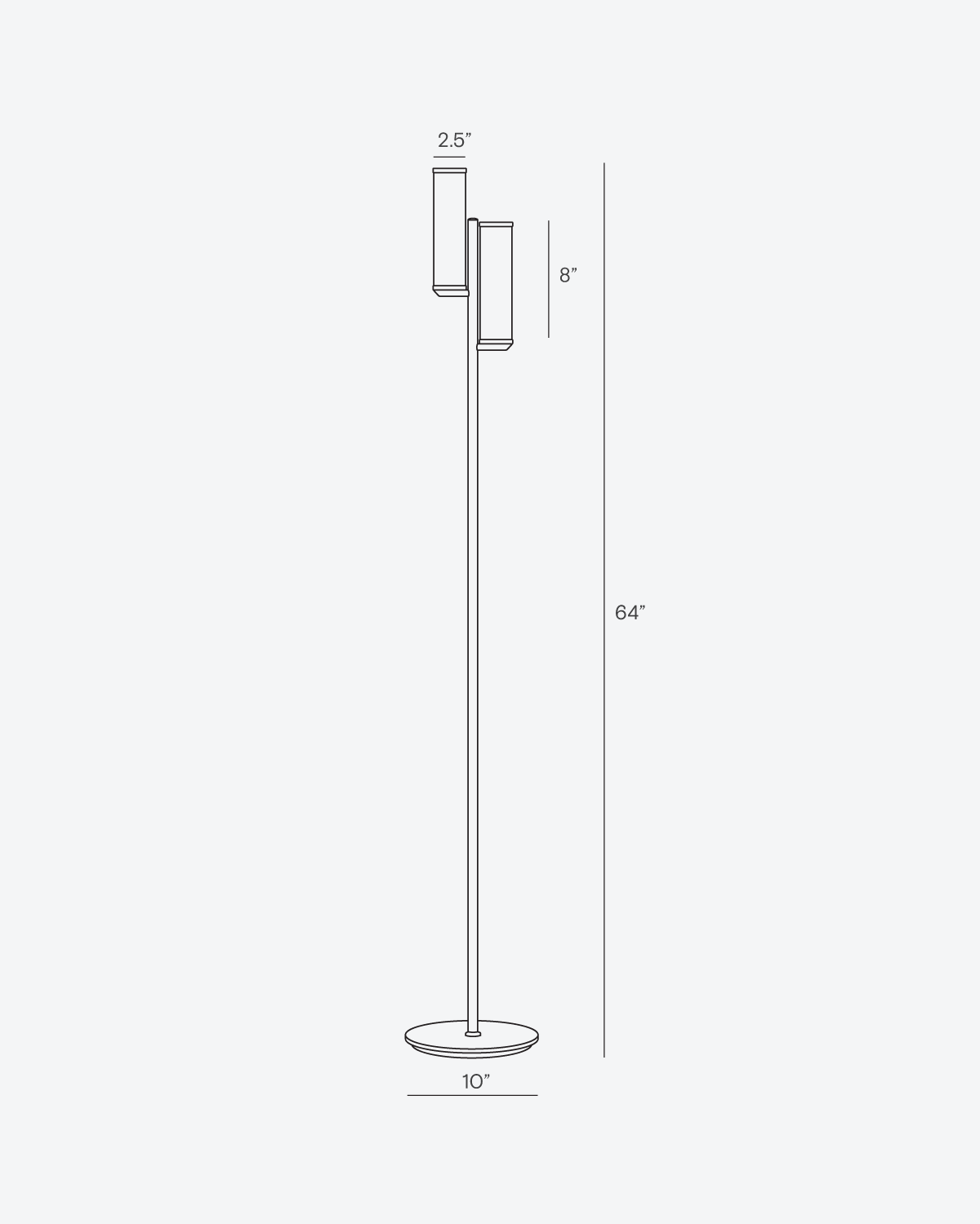 Gemini Floor Lamp - Smart Ambient Lighting Comfort (Floor Lamp, Living Room Light, Modern Stand Light)