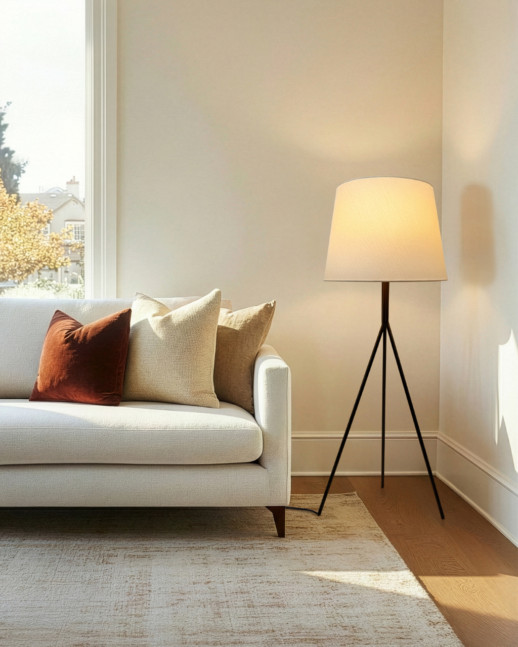 Forge Floor Lamp - Smart Ambient Lighting Comfort (Floor Lamp, Living Room Light, Modern Stand Light)