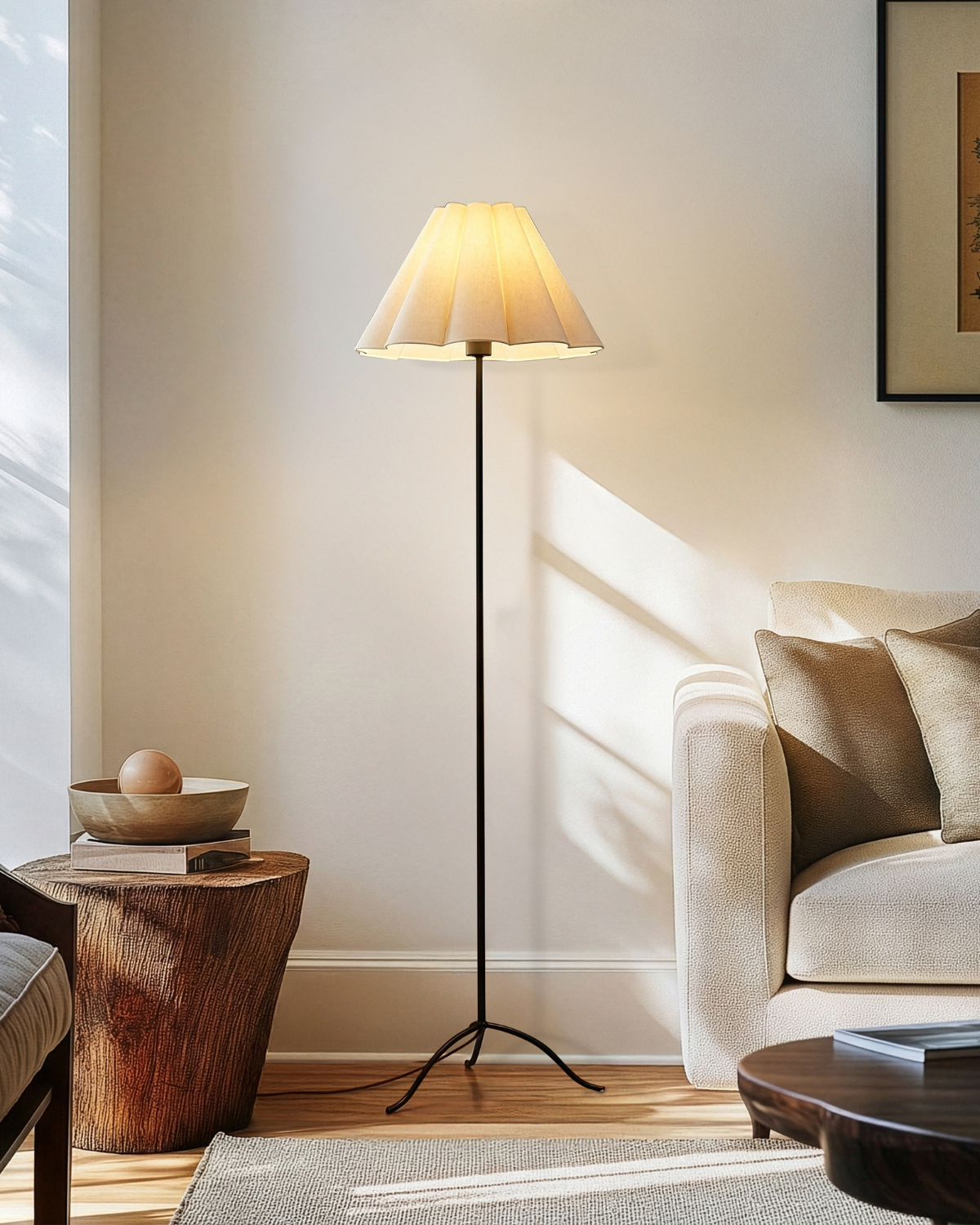 Lea Floor Lamp - Smart Ambient Lighting Comfort (Floor Lamp, Living Room Light, Modern Stand Light)
