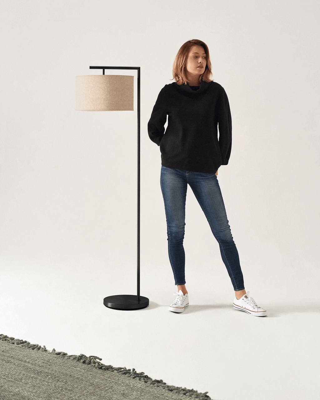 Montage Modern Floor Lamp - Smart Ambient Lighting Comfort (Floor Lamp, Living Room Light, Modern Stand Light)