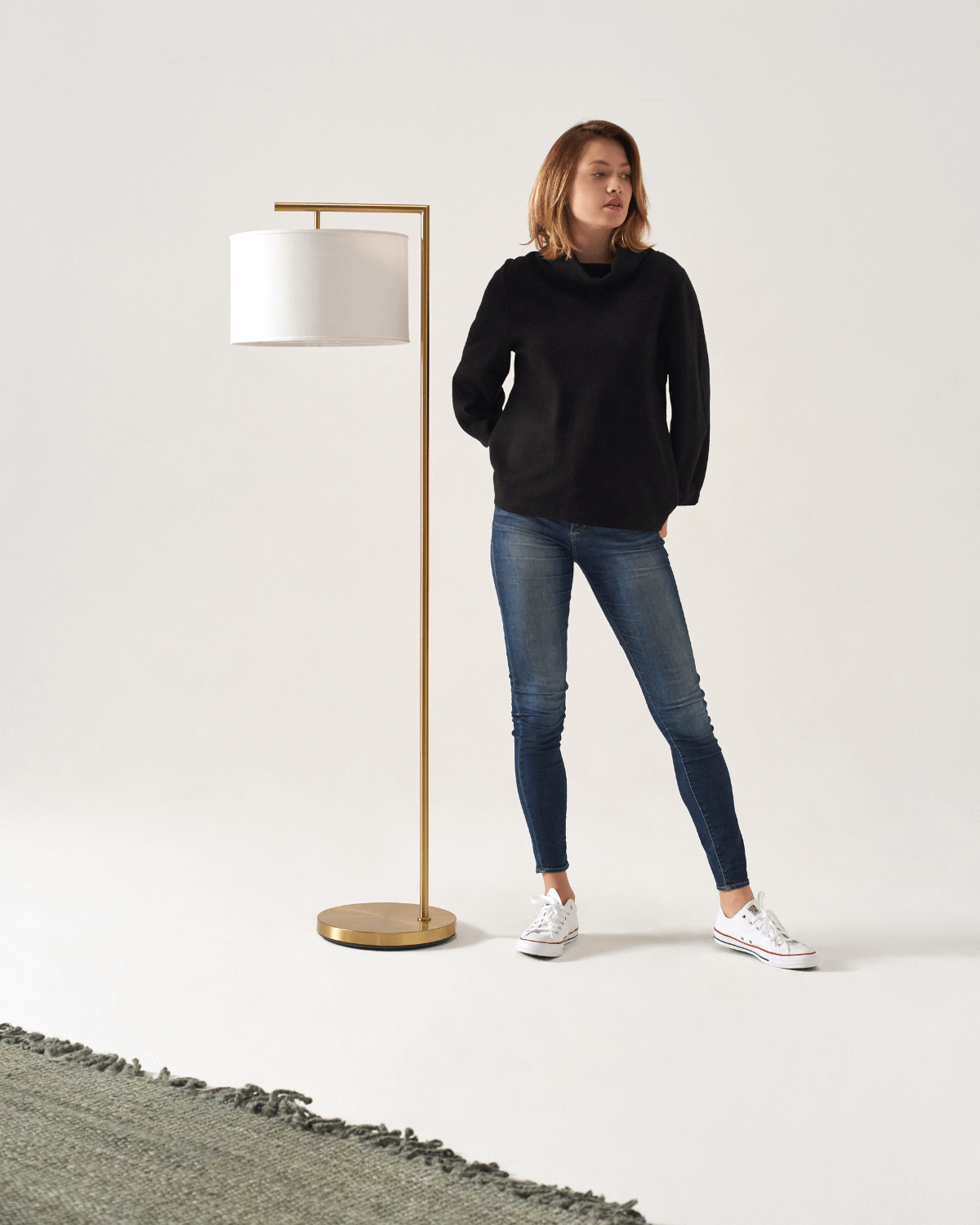 Montage Modern Floor Lamp - Smart Ambient Lighting Comfort (Floor Lamp, Living Room Light, Modern Stand Light)