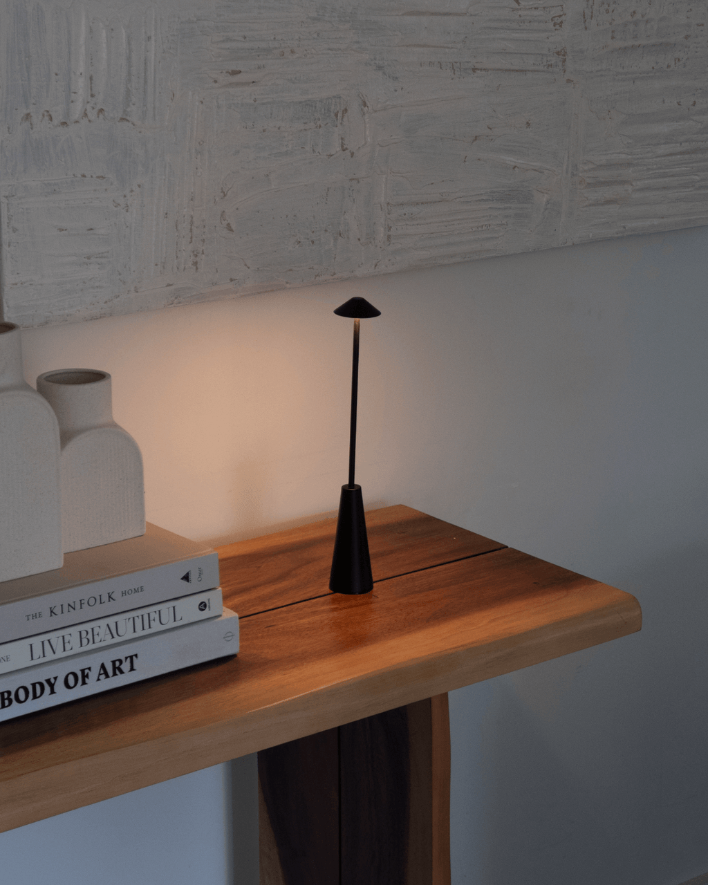 Enoki Portable Lamp - Smart Ambient Lighting Comfort (Table Lamp, Indoor Lighting, Modern Desk Light)