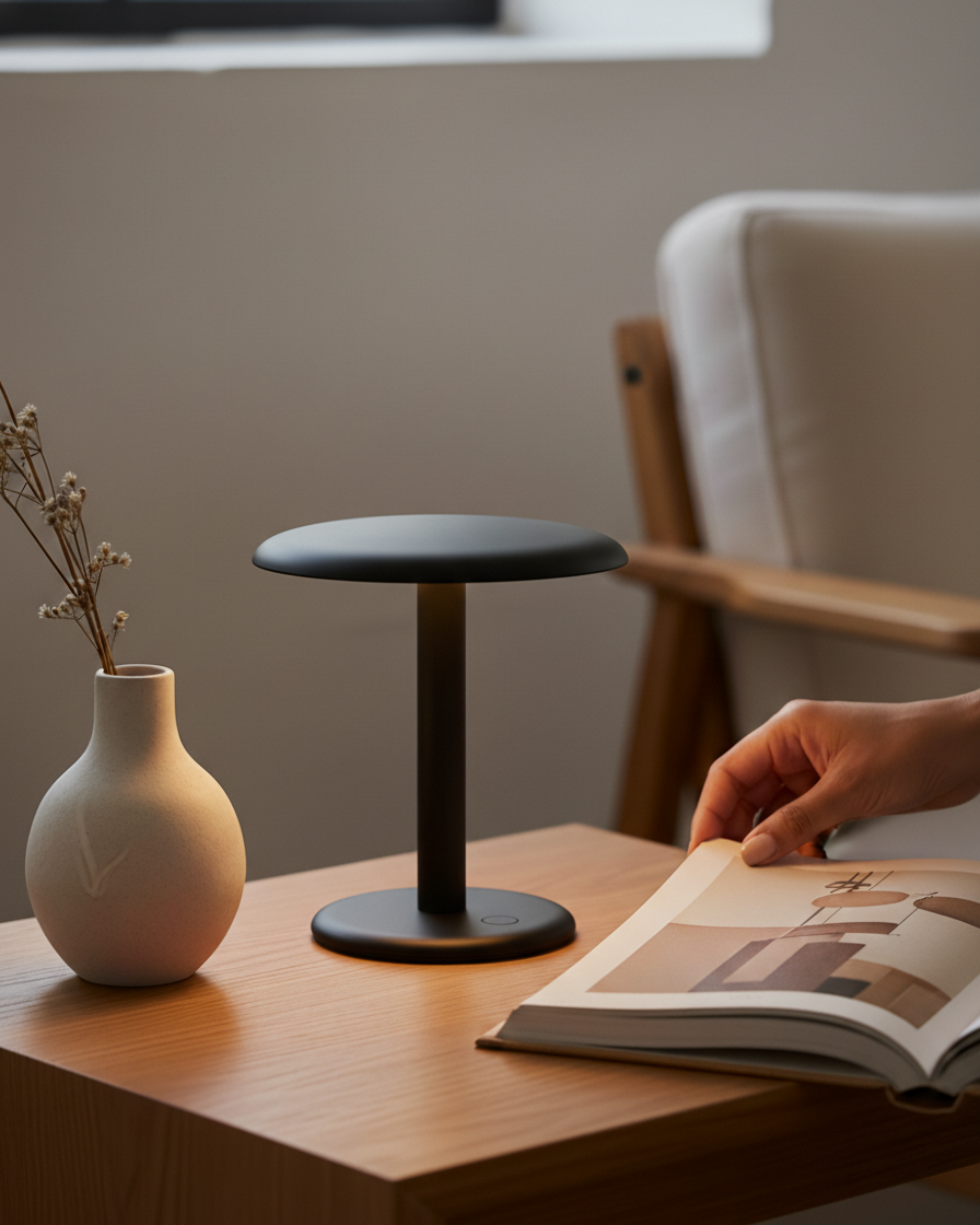 Zeno Portable Lamp - Smart Ambient Lighting Comfort (Table Lamp, Indoor Lighting, Modern Desk Light)