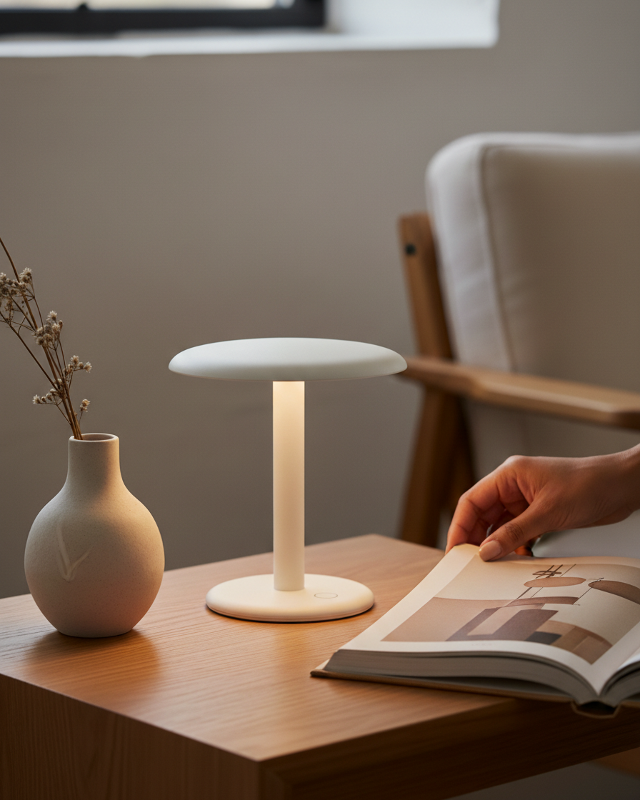 Zeno Portable Lamp - Smart Ambient Lighting Comfort (Table Lamp, Indoor Lighting, Modern Desk Light)