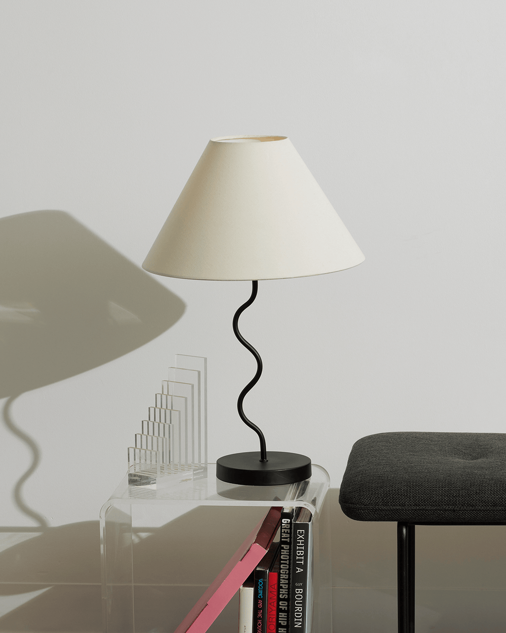 Squiggle Table Lamp - Smart Ambient Lighting Comfort (Table Lamp, Indoor Lighting, Modern Desk Light)