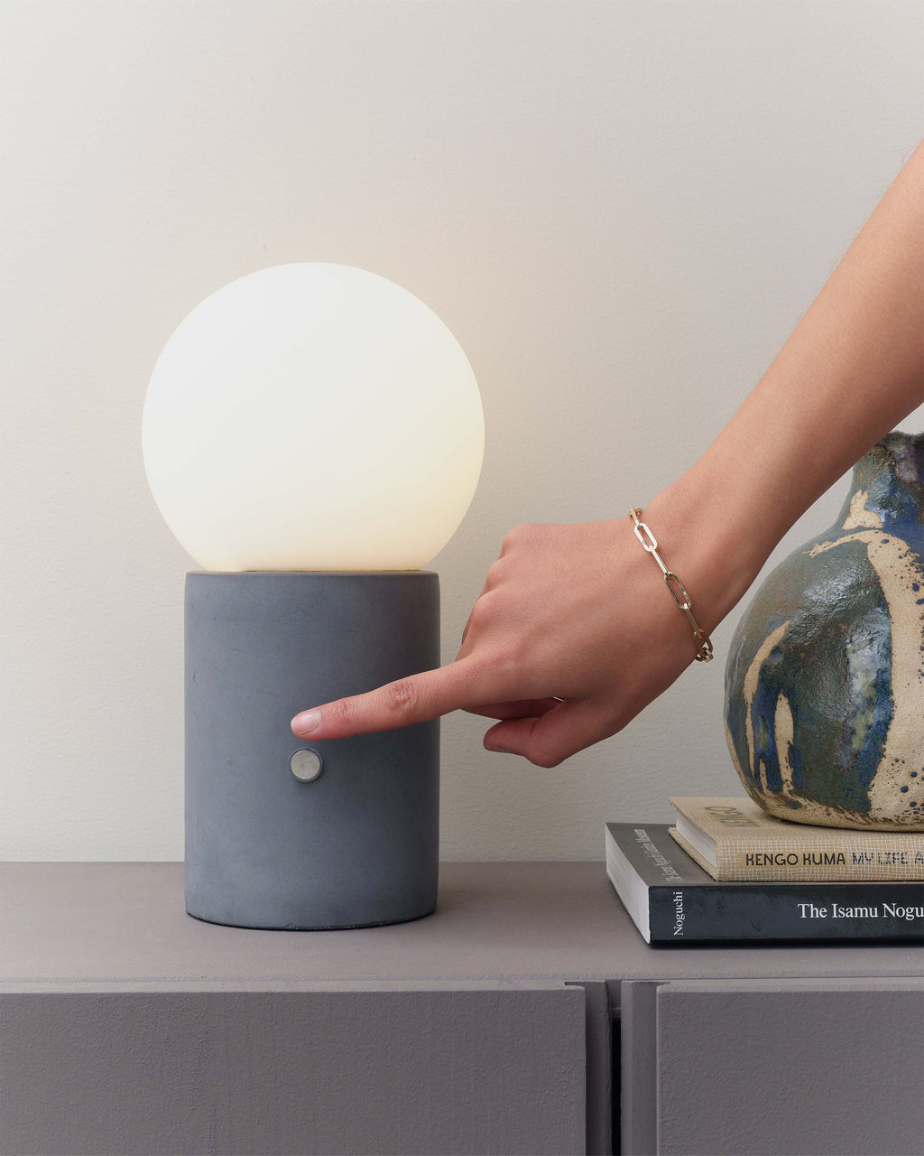 Kai Cement Lamp - Smart Ambient Lighting Comfort (Premium Lighting, Home Decor Light)