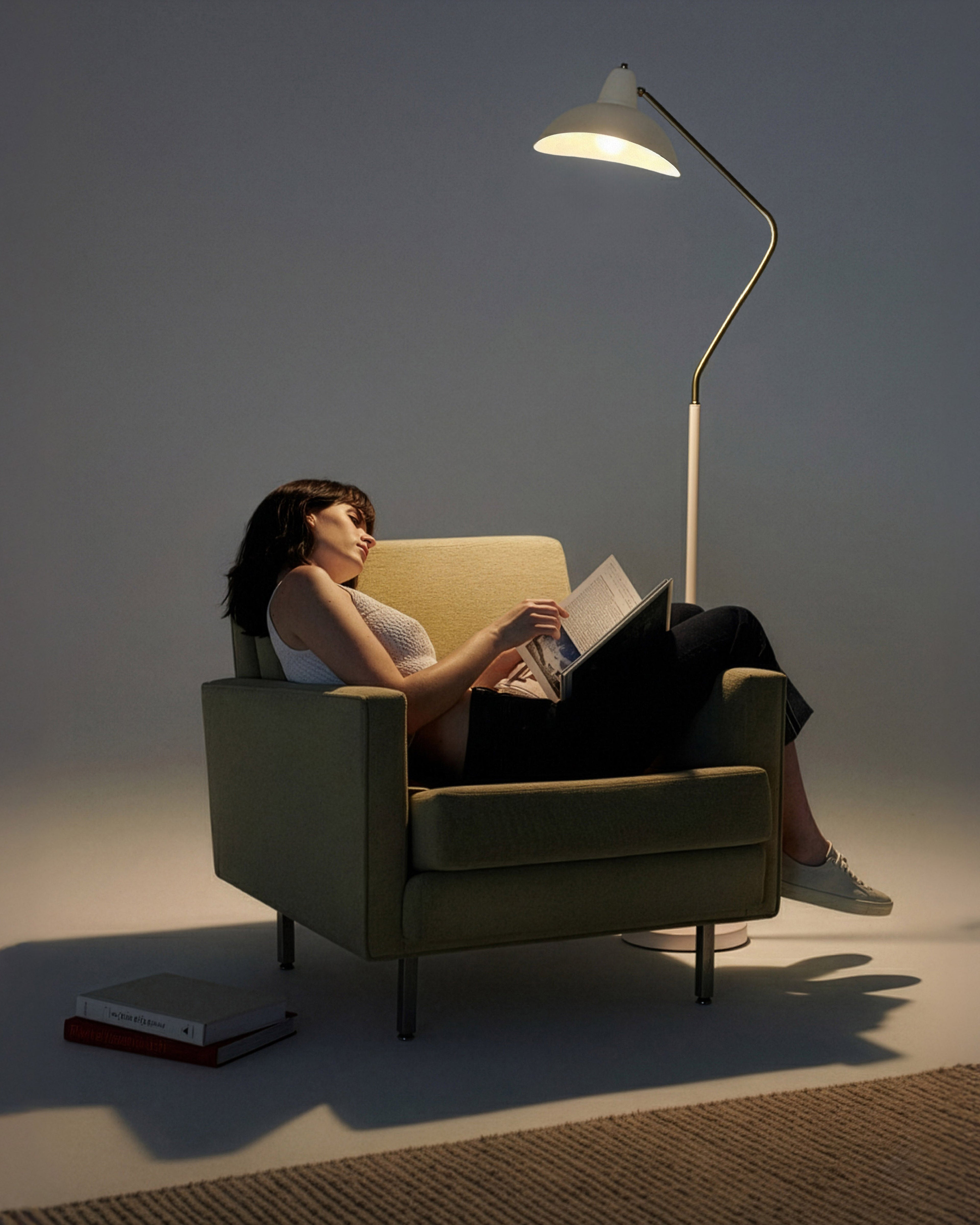 Swoop Floor Lamp - Smart Ambient Lighting Comfort (Floor Lamp, Living Room Light, Modern Stand Light)